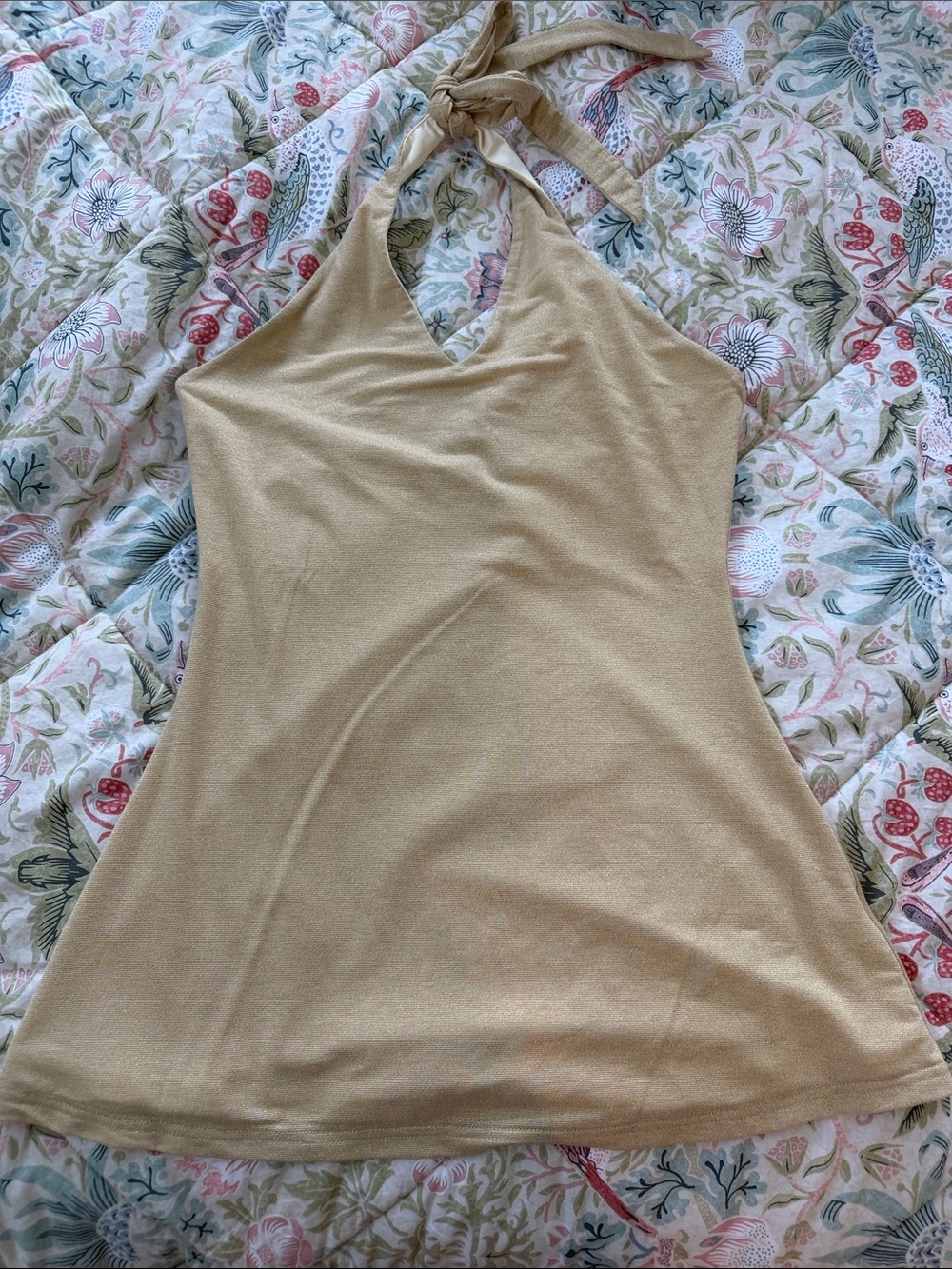 Tiger Mist Tan Halter Camisole Top